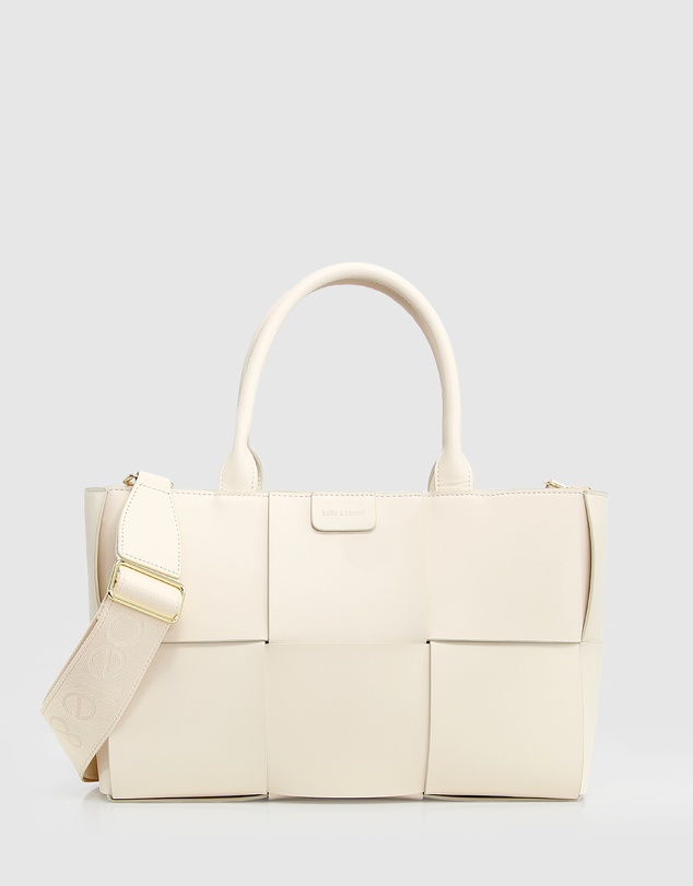 Belle & Bloom - Long Way Home Woven Tote - Cream