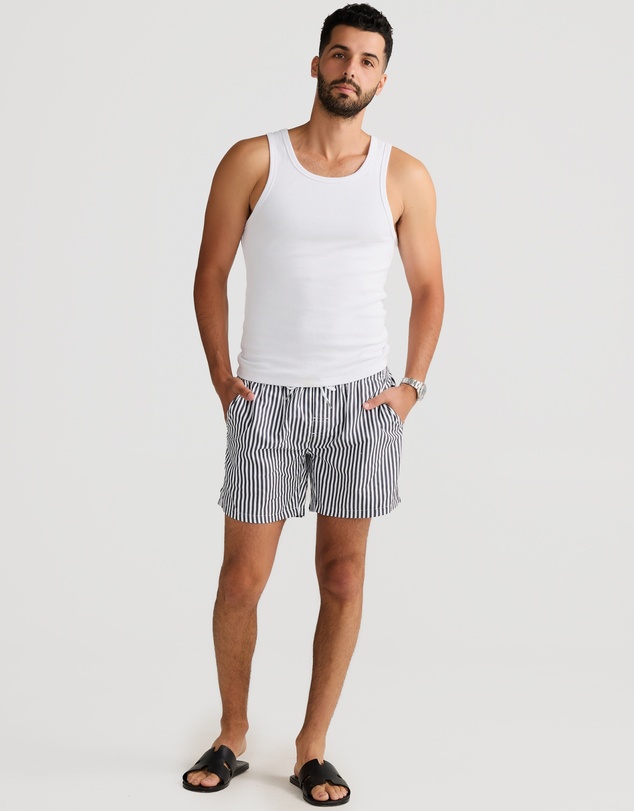 Vacay Swimwear - Rib Singlet White
