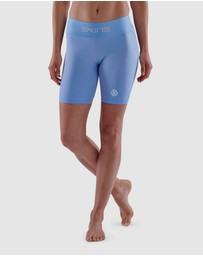 SKINS - SKINS Compression Women's Series-1 Activewear Half Tight Sky Blue