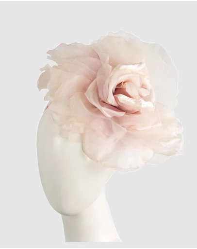 Fillies Collection - Large Dusty Pink Flower Fascinator Headband