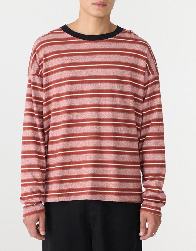 Bassike - Universal Stripe LS T-Shirt