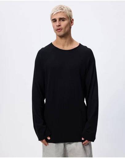 Surrounded By Ghosts - The Nadorite Rib Knit Raglan Long Sleeve T-Shirt
