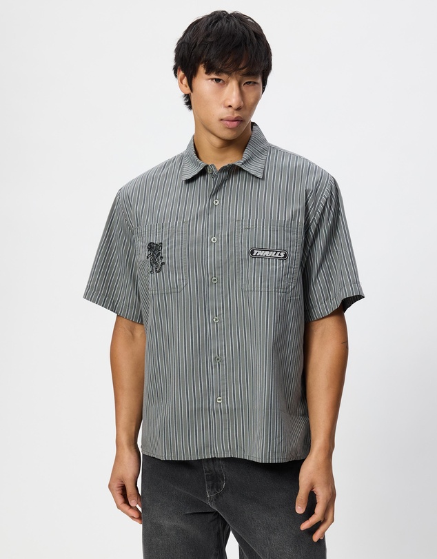 Thrills - Built To Last Cropped Short Sleeve Work Shirt