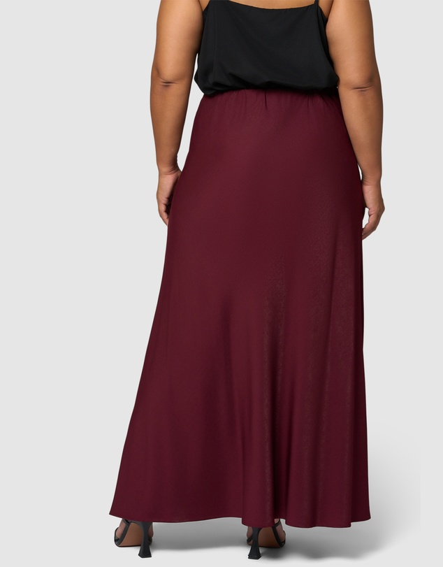 Something 4 Olivia - Luxe Satin Maxi Skirt