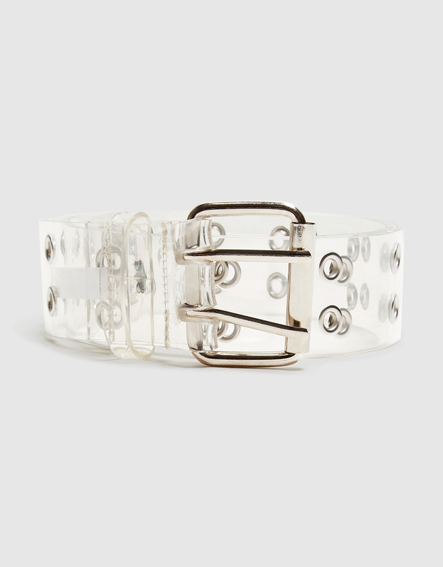 Neon Hart - Mitzi Clear Eyelet Belt