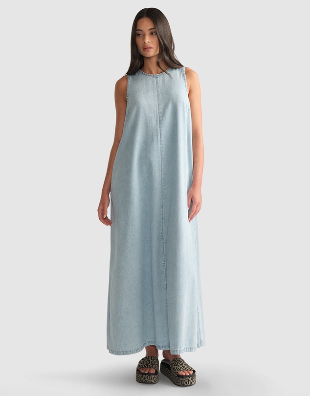 Decjuba - D-Luxe Denim Racer Maxi Dress
