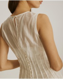 Atmos&Here - Kate Organza Pintuck Maxi Dress