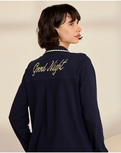 Chelsea Peers - Organic Cotton Good Night Long Pyjama Set