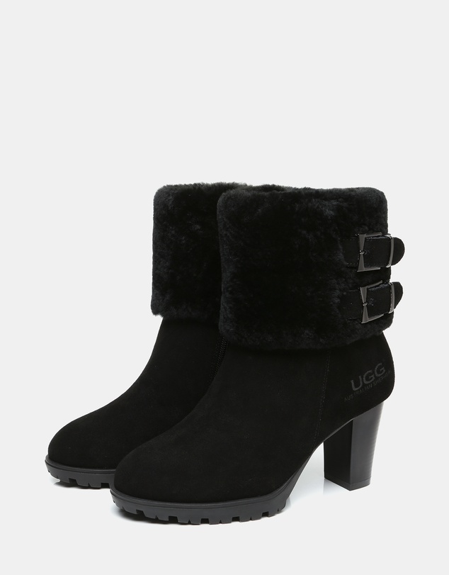 EVERAU - Australian Shepherd Ugg Candice Cow Suede Upper Boots