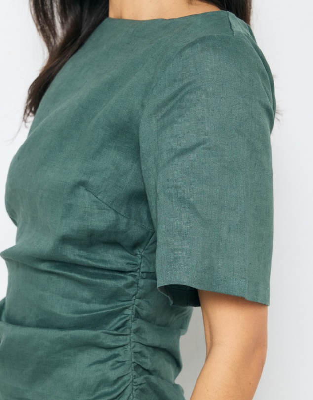 AERE - Arlie Linen Mini Dress
