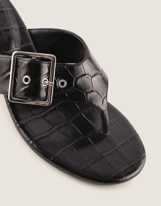 Shelly Shen - Suri High Sandals Black Croc