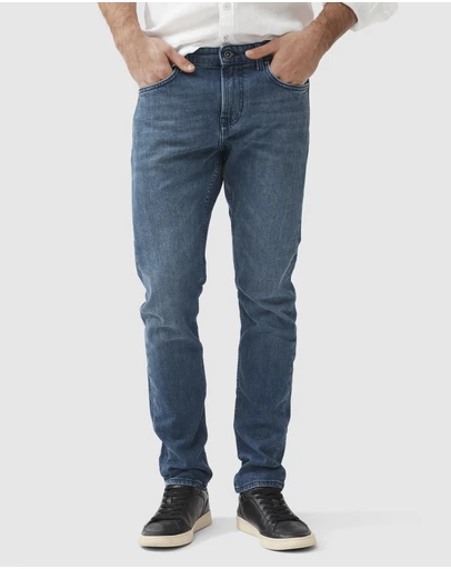 Rodd & Gunn - Oaro Slim Fit Italian Denim Short Leg