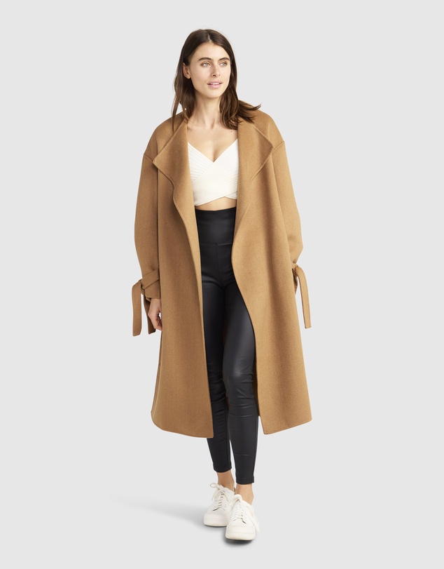 Belle & Bloom - Head Over Heels Collarless Robe Coat