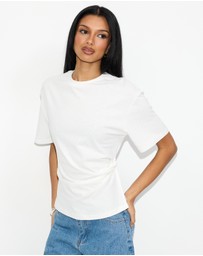 Dazie - Ava Twist Detail Short Sleeve Tee