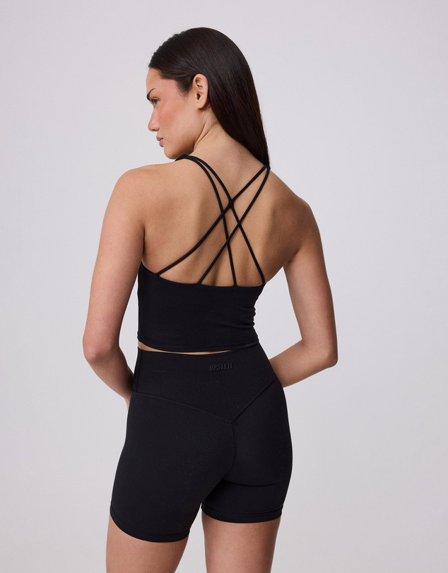 Upstate - Air Sculpt Strappy Sports Tank - Black
