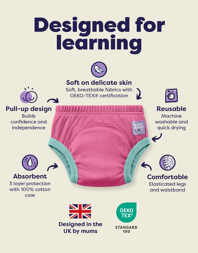 Splash About - 3 Pack Reusable Potty Training Pants Elite - Garden Party