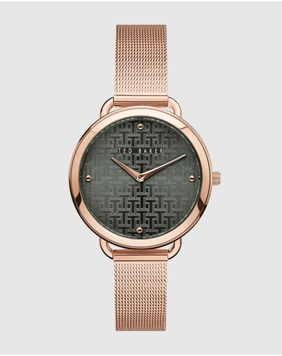 Ted Baker - Hetttie 37mm Rose Gold-Tone Mesh Bracelet Watch