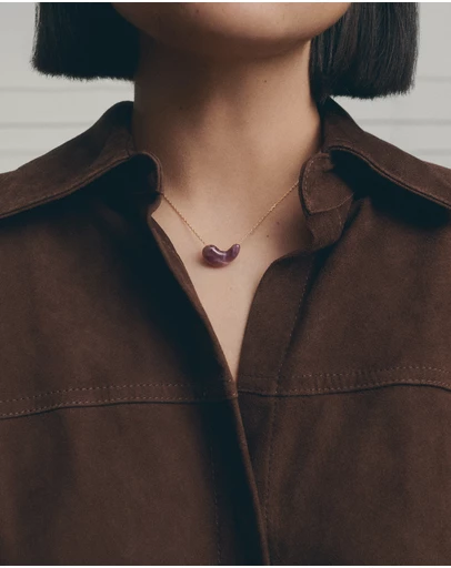 PDPAOLA - Amethyst Aura Necklace