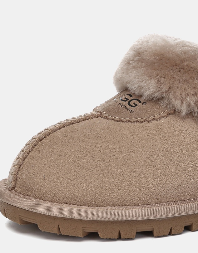 EVERAU - Australian Shepherd Ugg Waffle Slipper Sheepskin Upper House Shoes