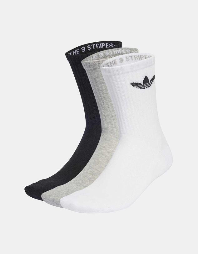 adidas Originals - 3 Pairs Pack Trefoil Crew Sock Cushion