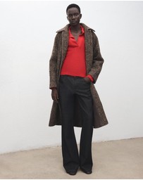 M.N.G - Polo-Neck Ribbed Sweater