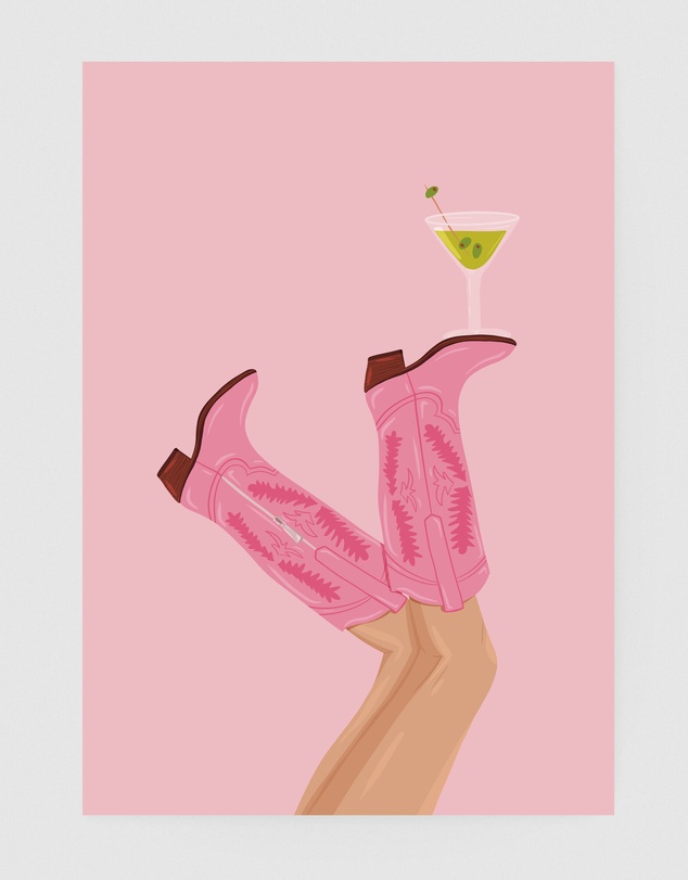 Inka Arthouse - Martini In Texas Art Print