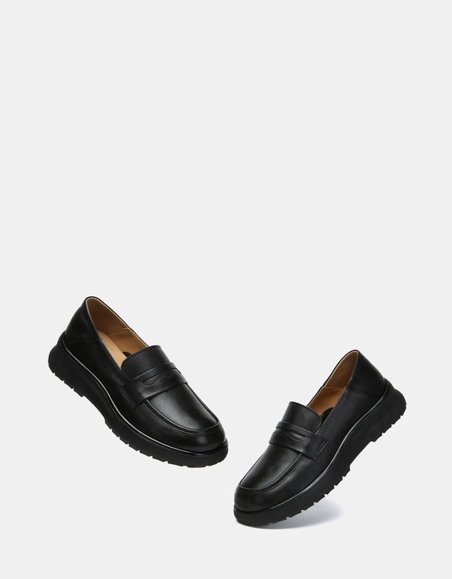 EVERAU - EverAU Ugg Pansy Cow Leather Upper Loafer Oxfords Flats