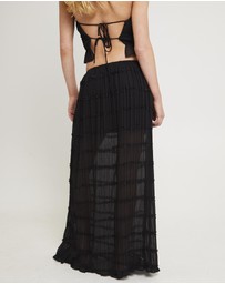Subtitled - Alda Shirred Maxi Skirt