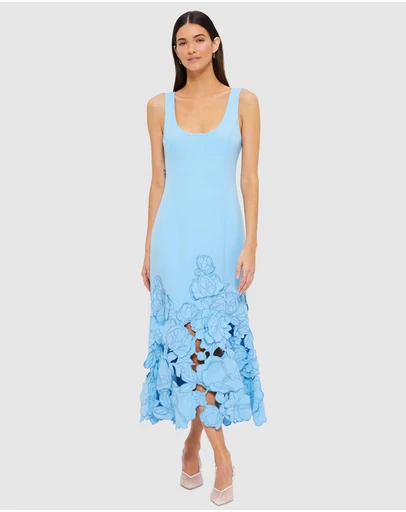 LEO LIN - Emily Applique Midi Dress