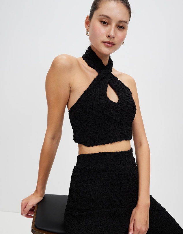 Third Form - Popcorn Halter Top