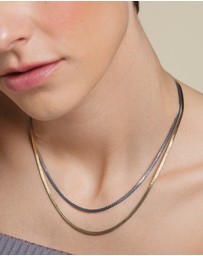 Rosefield - Snake Necklace Two Tone