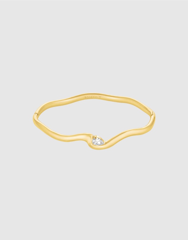 Rosefield - Marquise Wave Gold-Tone Bangle