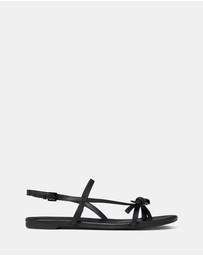 Kate Spade - Loop Smooth Leather Flat Sandals