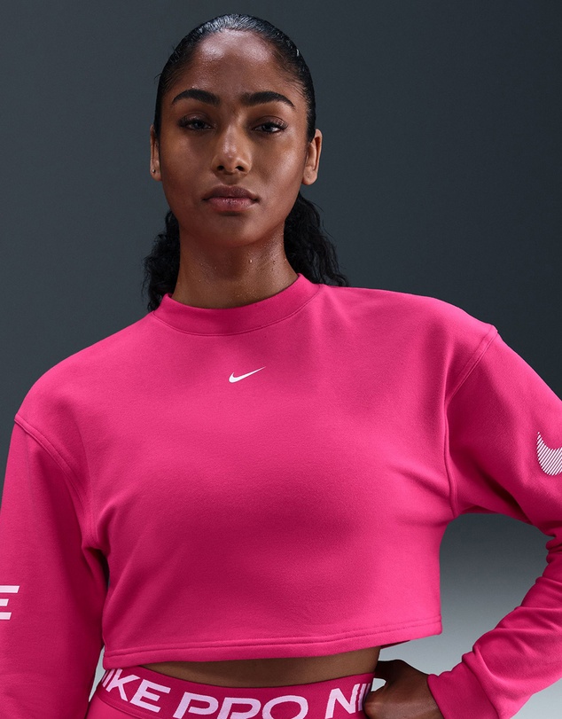 Nike - Pro Dri-FIT Loose Crew-Neck French Terry Sweatshirt