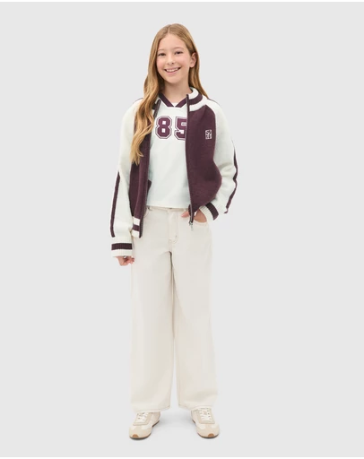 Seed Heritage - Zip Up Knit Bomber - Teen