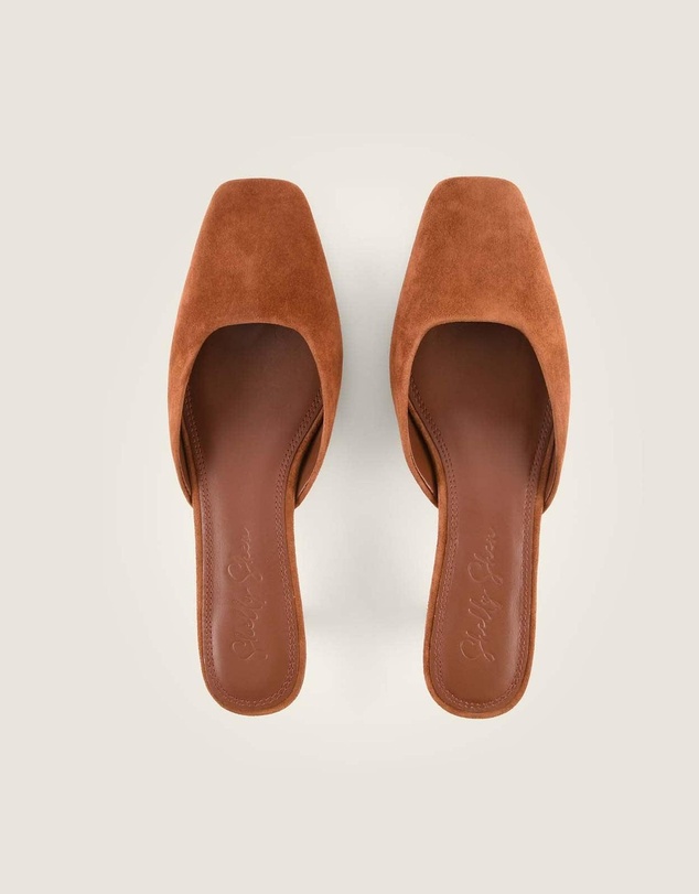 Shelly Shen - Elodie Low Heels Tan Suede
