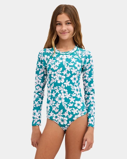 Billabong - Girls 8 to 16 Coconut Rush Long Sleeve Rashguard