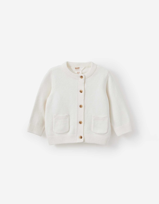Cotton On Kids - Baby Organic Blend Knit Cardigan