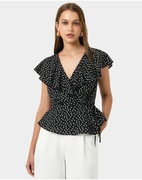 Forcast - Jules Ruffle Wrap Blouse