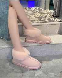 EVERAU - EverAU Ugg Mallow Slipper Sheepskin Upper House Shoes