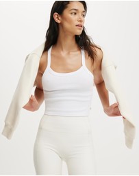 Cotton On Body Active - Active Rib T-Bar Cropped Tank