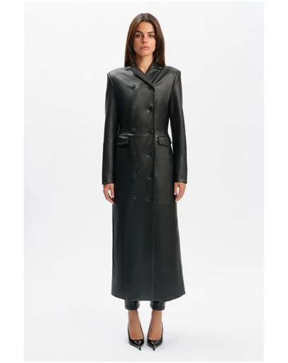 Bardot - Liana Vegan Leather Coat
