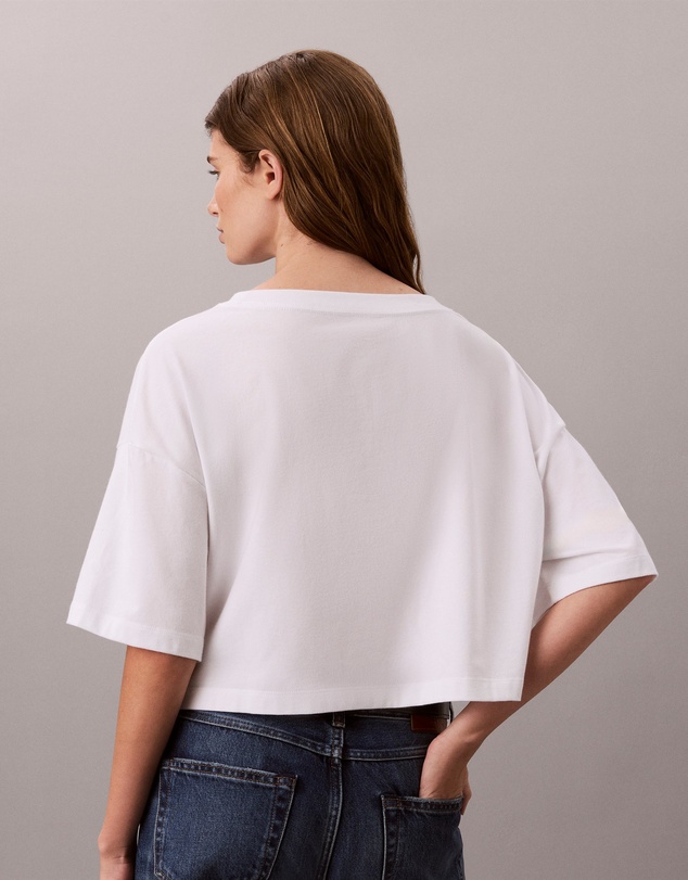 Calvin Klein Jeans - Boxy Varsity Logo Cropped Tee