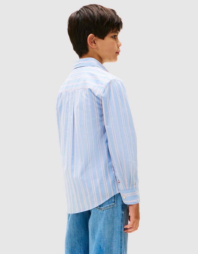 Tommy Hilfiger - Stripe Nep Fabric Shirt - Kids