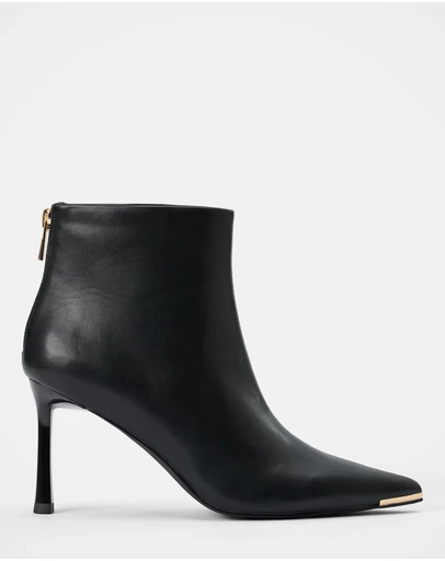Forever New - Mandy Metal Inset Heeled Ankle Boots