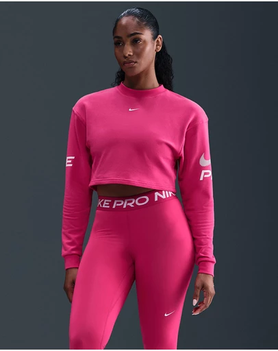 Nike - Pro Dri-FIT Loose Crew-Neck French Terry Sweatshirt