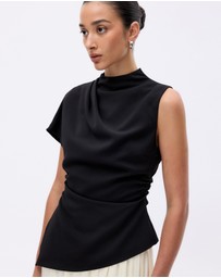 Minima Esenciales - Zeva Crepe Draped Top