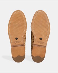 Sperry - Gold Authentic Original 2-Eye Wide Leather Grainy - Men's