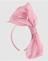 Max Alexander - Pink Organza Bow Fascinator