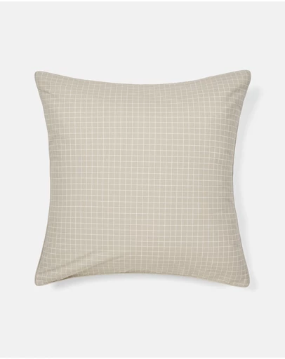 Linen House - Volley Check European Pillowcase